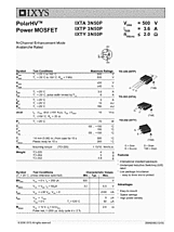 DataSheet IXTP3N50P pdf